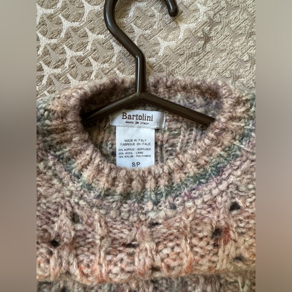 Bartolini Wool Blend Multi Colour Knit Sweater Sz S made in Italy - Picture 2 of 4